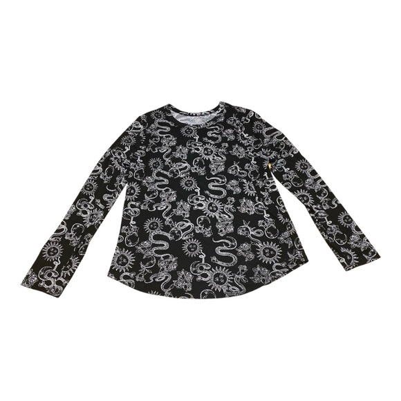 No Boundaries Juniors Long Sleeve Crew Neck Rib Tee Plus Size XXXL-21 Celestial - Picture 2 of 9